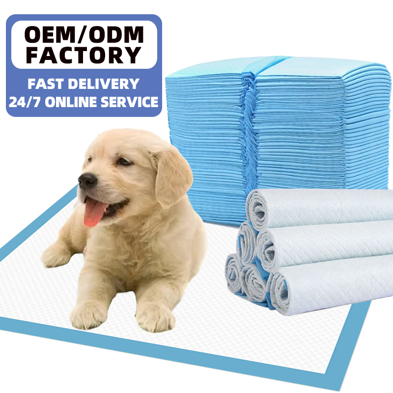 Support OEM ODM Fast Absorbent Different Sizes Disposable Puppy Pet Dog Training Pee Pad