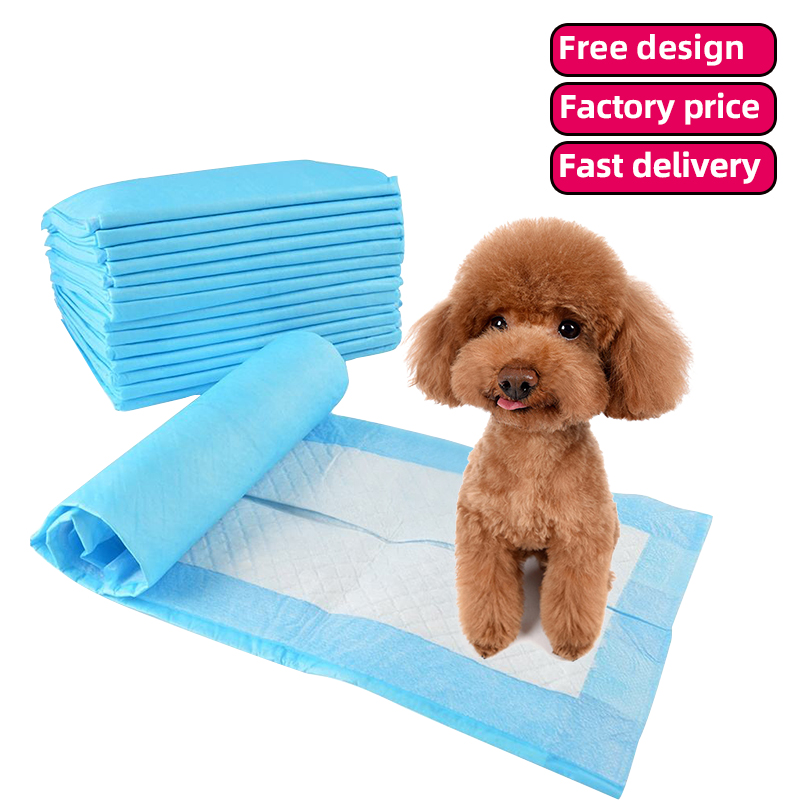 Disposable Puppy training pad basic extra thick dog pee blue pet cat mat and puppy potty training wholesalers package pads