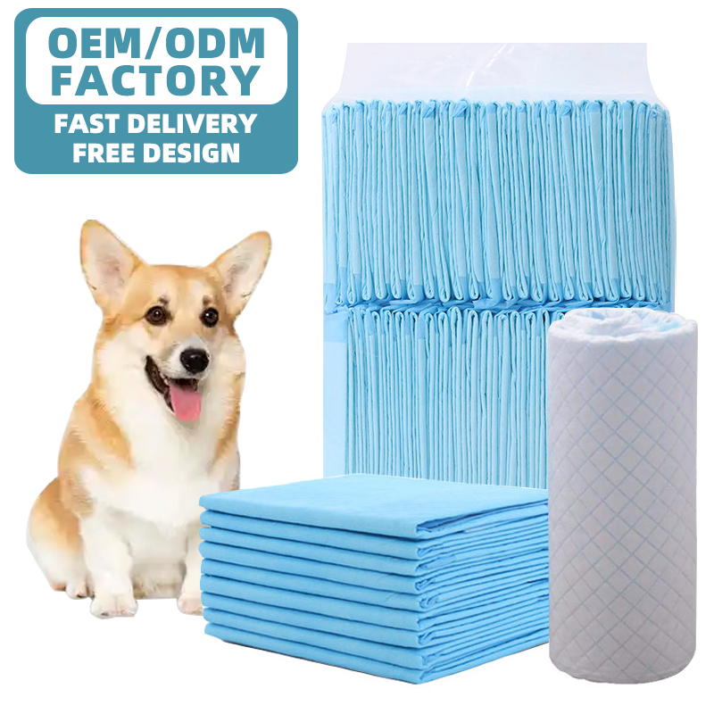 Eco friendly dog training pads OEM ODM disposable puppy pads fast drying pee pads free sample easy clean