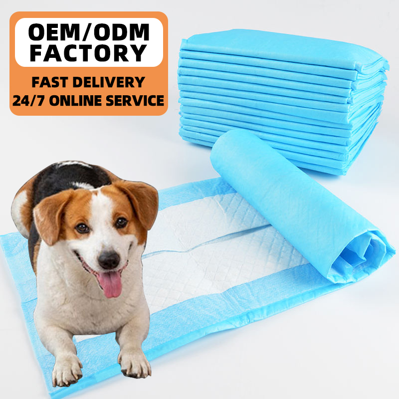 Wholesale Dog and Puppy Pads Leak-Proof 6-Layer Dog Training Pad Waterproof Diaper Disposable Pet Urine Absorption